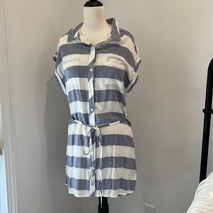 Rails Striped Shirtdress